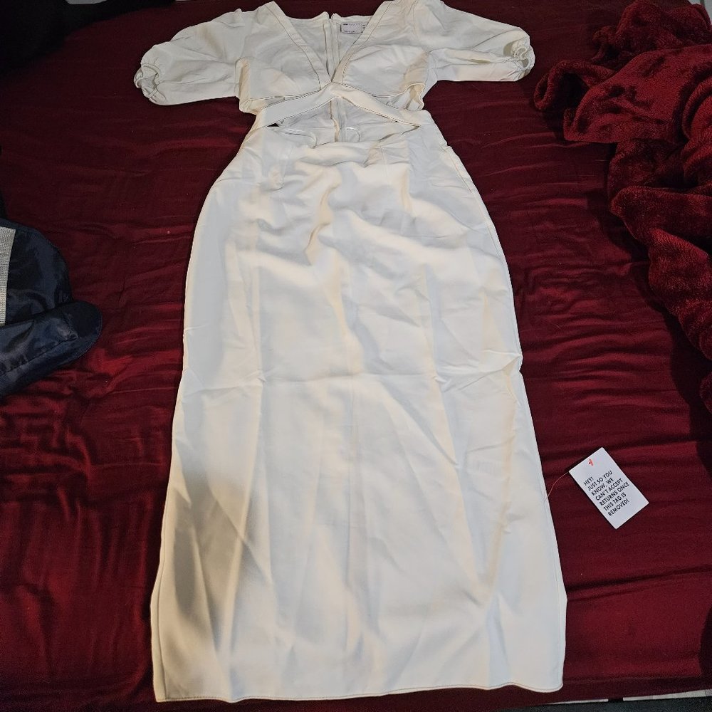 Asos White Cut Out Dress